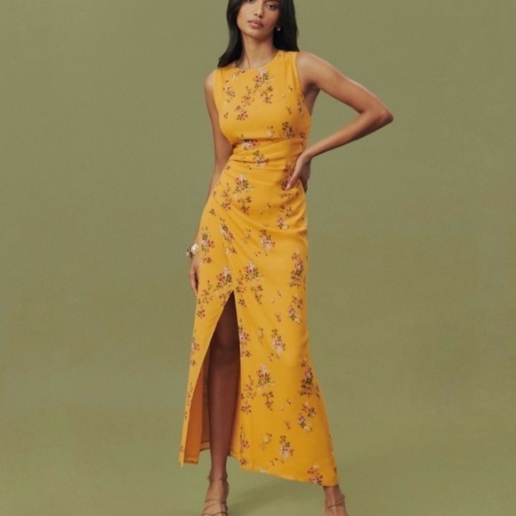 Reformation Ledger Midi Dress in Sancerre Floral - Picture 1 of 7